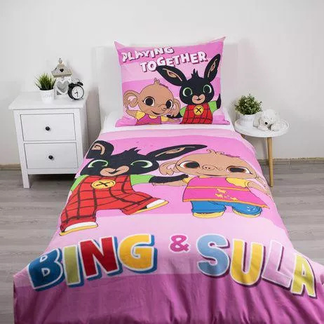 Постіль Кролик Бінг і Сула 140x200 бавовняна Jerry Fabrics