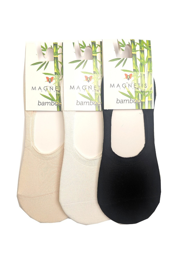 Стопки балерини Bamboo Magnetis 251145 бамбук силікон комфорт beige