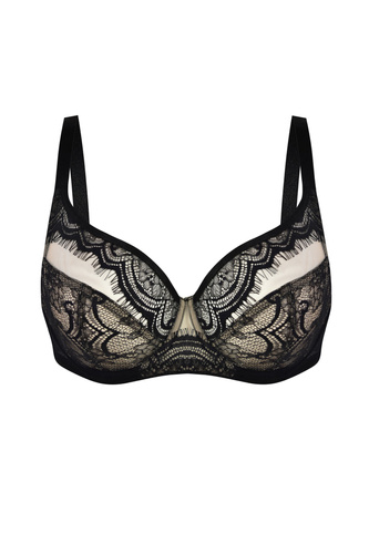 Mediolano Exclusive Soft 19257 м’який бюстгальтер чорний з мереживом