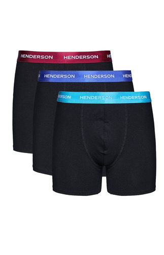 Bench Henderson 44540 чорний-графіт – чоловічі боксерки 3-pack 93% бавовна