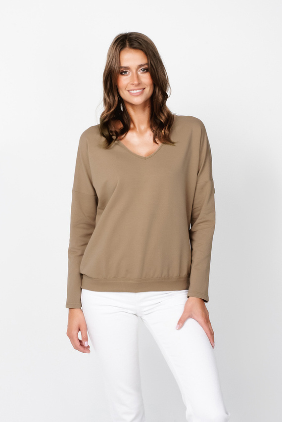 Жіночий світшот Karina Italian Fashion, - camel 