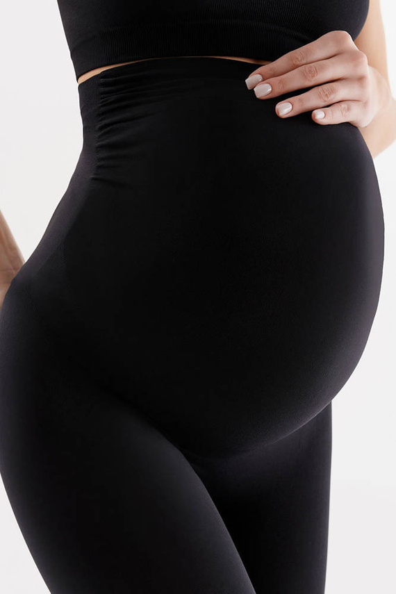 Високі легінси для вагітних Seamless leggings mama, - чорний