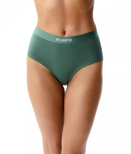 Atlantic 3CLP-009/Z26 Maxi Sport жіночі труси 3-pack 95% бавовна коричневий-рожевий-зелений