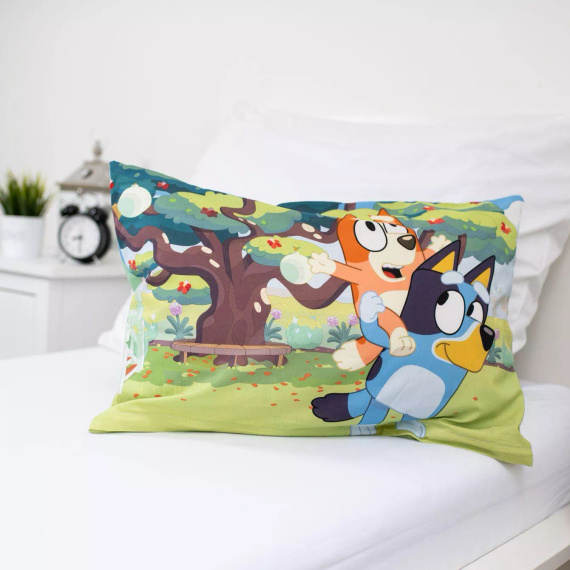 Постільна білизна бавовняна 100x135 Bluey 061 синя 40x60 Jerry Fabrics
