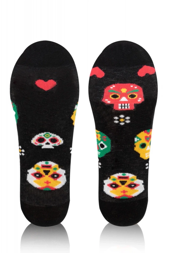 Шкарпетки асиметричні S134D Muerto Italian Fashion, чорний 
