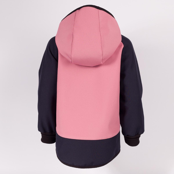 229040 Nicol Куртка дитяча softshell з флісом, капюшон, світловідбивачі – рожева