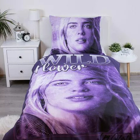 Постіль Billie Eilish 140x200 бавовняна Jerry Fabrics із блискавкою