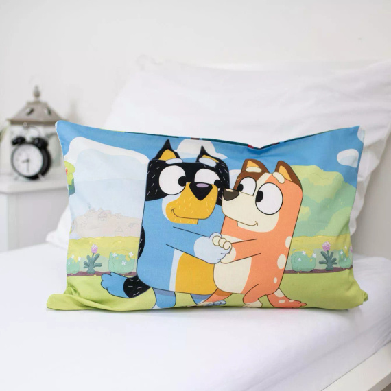 Постільна білизна бавовняна 100x135 Bluey 061 синя 40x60 Jerry Fabrics