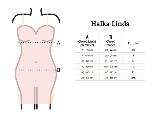 Нічна сорочка- комбінація Linda  DKaren - червоний