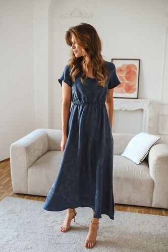 Сукня для вагітних і годування Milk & Love Lovely Dress Long темно-синя
